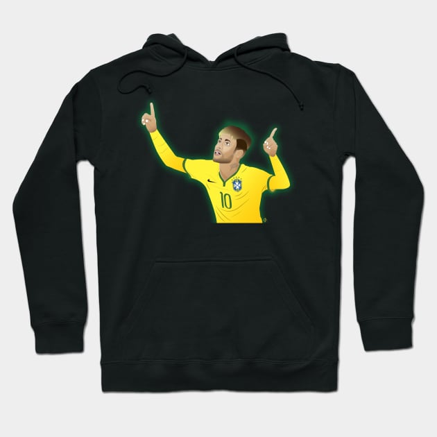 Neymar Hoodie by cdisneyfanatic